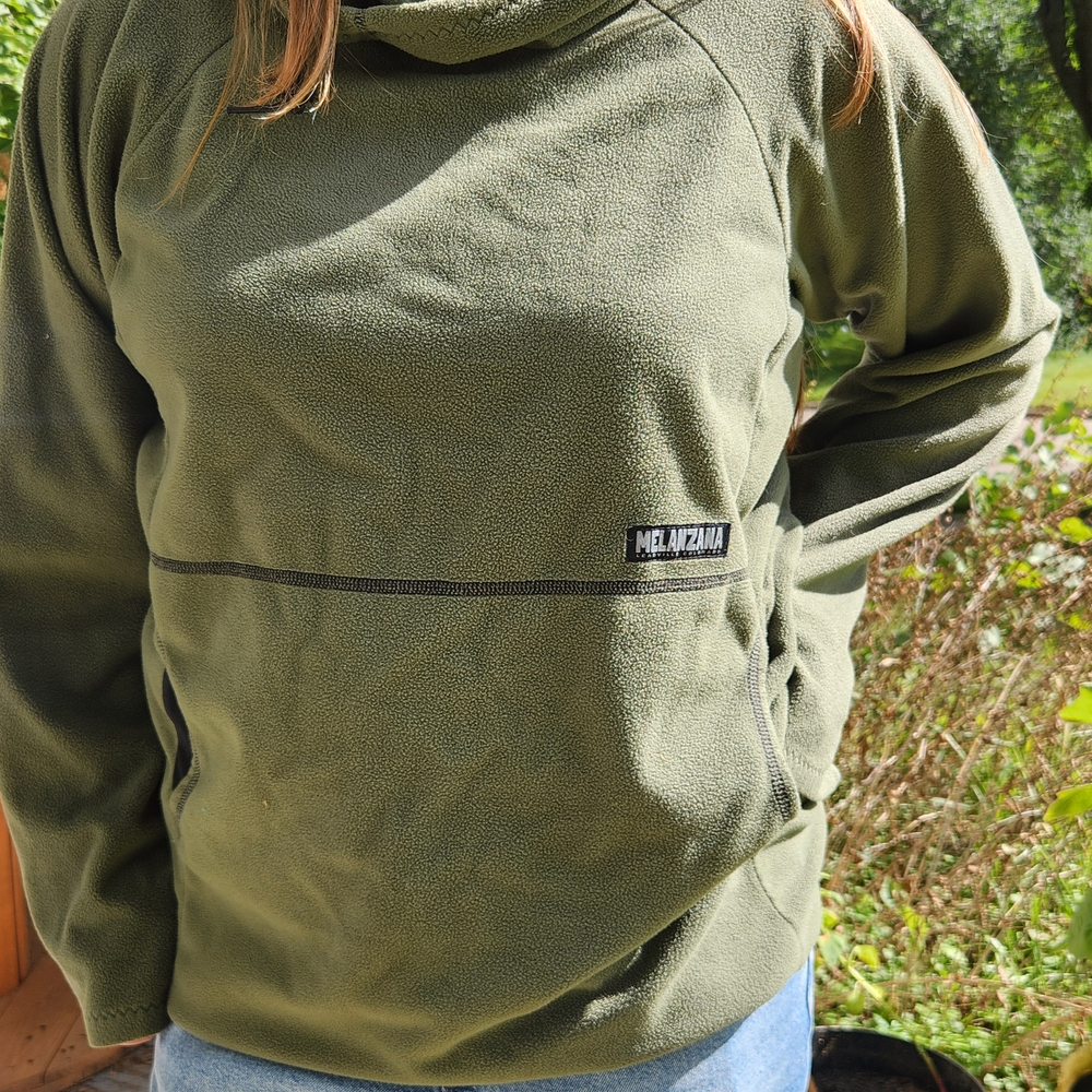 Melanzana WindPro Olive Green Fleece Pullover